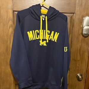 University of Michigan hooded sweatshirt in great condition.
